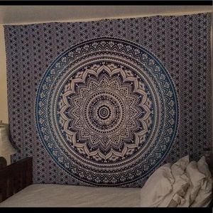 Blue tapestry